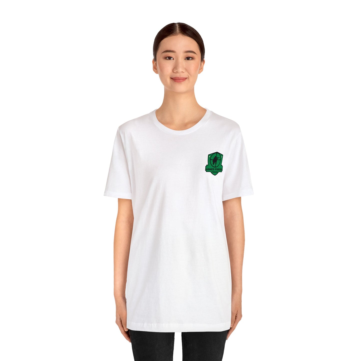 Armed Forces Freedom White T-Shirt