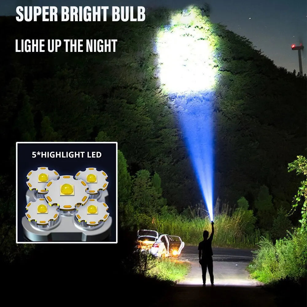 High Powered Led Rechargeable Flashlight