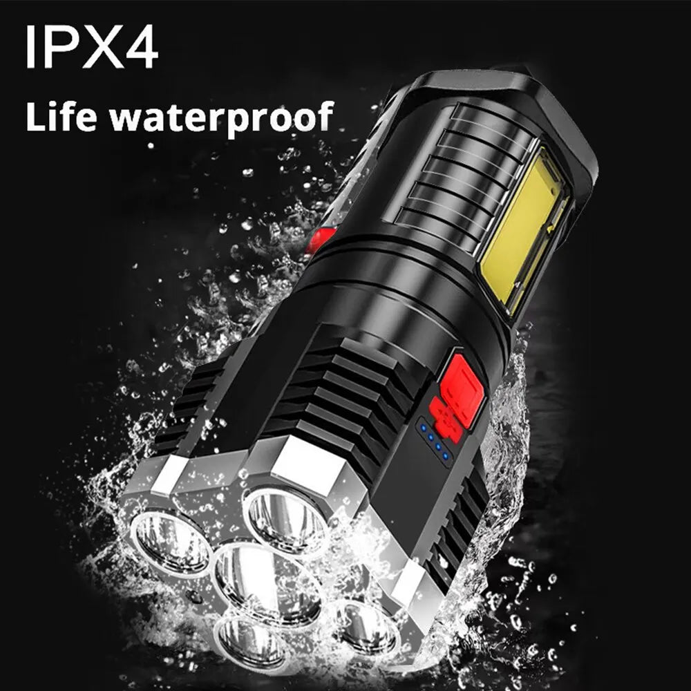 High Powered Led Rechargeable Flashlight